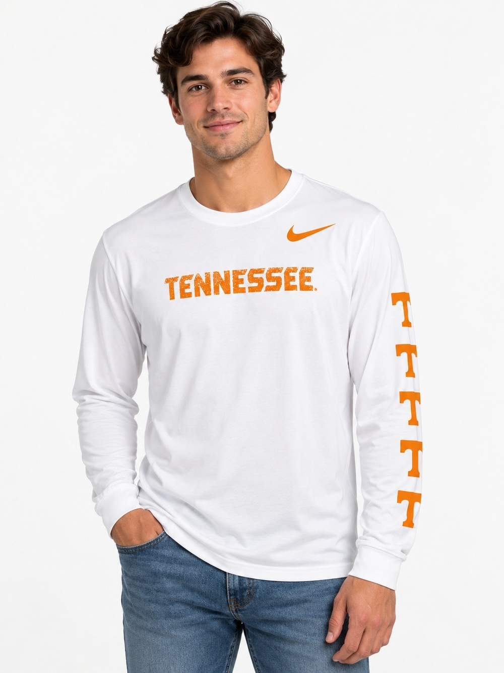 Nike Tennessee Volunteers Dri-FIT Long Sleeve Shirt Men’s L Game Day Tailgate